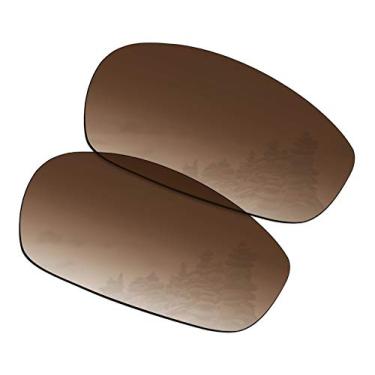 Imagem de SmartVLT Lentes masculinas de substituição degradê marrom para óculos de sol Oakley Split Jacket OO9099/Wind Jacket