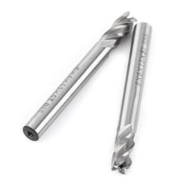 Imagem de HSS 6mm 4 Flautas Finais Finais de Moinho de Metal de Gravura de Engajamento Máquina de Moagem Bit CNC Fool Set para Várias Aplicações de Moagem