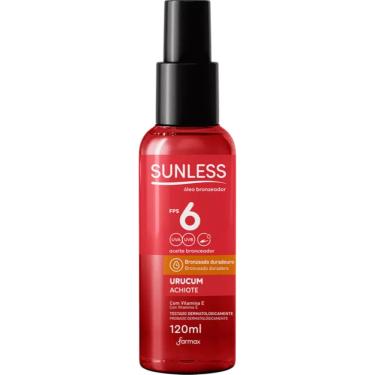 Imagem de Óleo Bronzeador Sunless Urucum Farmax 120ml