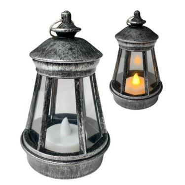 Imagem de Luminária Vela LED Lamparina Decoração Luz Lampião Sem Fio - Freecom, 