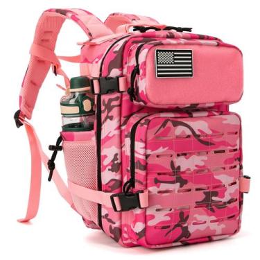 Imagem de Mochila tática QT & QY 25L Military para mulheres rosa camo - QT&QY