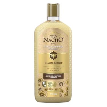 Imagem de Tío Nacho Condicionador Clareador Antiqueda Natural com Camomila e Geleia Real para Cabelos Claros ou com Mechas – Mais Brilho e Clareamento Natural 415ml