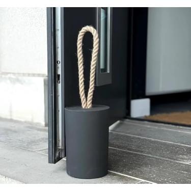 Imagem de Peso de Porta Cilíndrico com Corda, 2kg, Preto