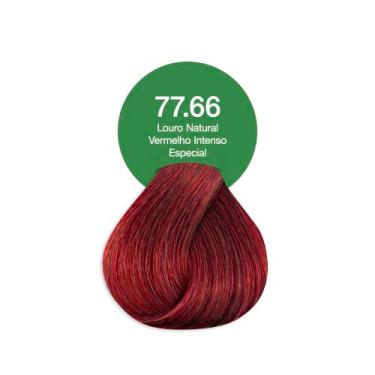Imagem de Acquaflora 77.66 Louro Natural Vermelho Intenso Esp Coloracao Creme Permanente Vegana 60g