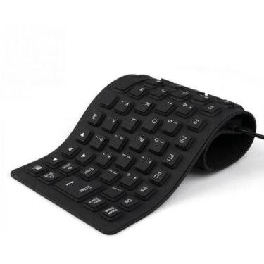 Imagem de Teclado Flexível Silicone Wd K-916kb Preto - BCS