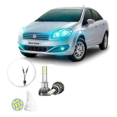 Imagem de Ultra Led Nano 22000lm Fiat Linea 2007-2016 Farol Milha H1 - LUXLED y3