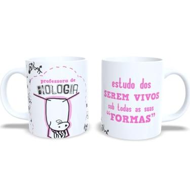 Imagem de Caneca de Porcelana Divertida – Frases Engraçadas de Professoras por Matéria (Biologia)
