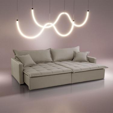 Imagem de Sofá Cama Flora 02 Módulos De 80cm Br 15cm Meu Sofá Online B002 Veludo Capuccino