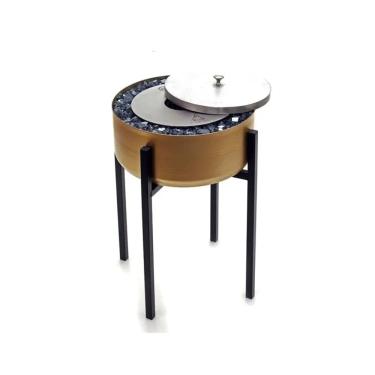 Imagem de Lareira Modelo Tocha Dourada Grande Ecológica  - K3 Imports