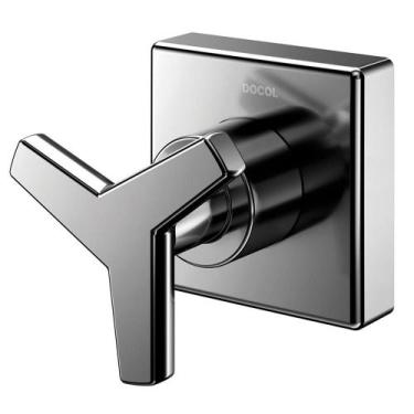 Imagem de Acabamento para Registro DocolCity Grafite Polido Base Docol - DOCOL D