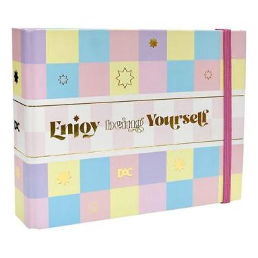 Imagem de Argolado Papel 90g/m² Dac Mini Caderno Fichário Agenda Anotação Enjoy 