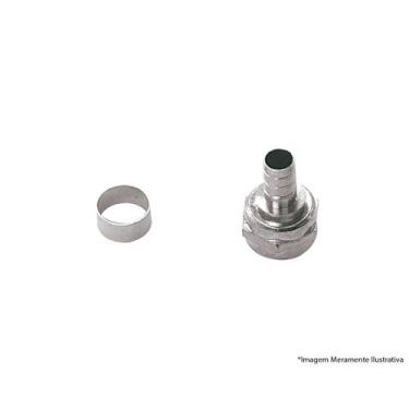 Imagem de Conector Metalico Anel Niquelado Rg59U c/100pçs - INTERNEED