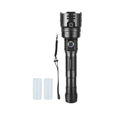 Imagem de Lanterna Tática LED Super Brilhante 5000M Zoom Telescópico Tocha Poder
