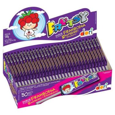 Imagem de Pirulito Mastigável Framboesa Frutsy - 560g - Dori