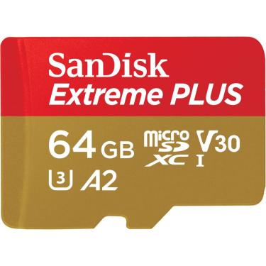 Imagem de SanDisk - Cartão de memória microSDXC UHS-I Extreme PLUS 64GB-SDSQXBU-064G-AN6MA