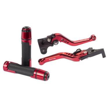 Imagem de Kit Manopla Pegasus Manete Tornado Falcon Bros Xre - Stark Race, Verme