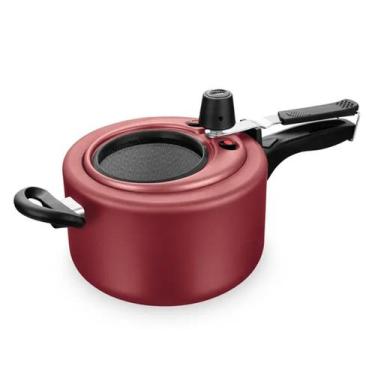 Imagem de Panela de Pressão Cereja 3,0 Litros 20cm com Visor Superior Alumínio A