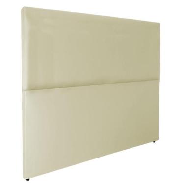 Imagem de Cabeceira Cama Box Almofadada Lisa Luxo material sintético RBL, Casal 