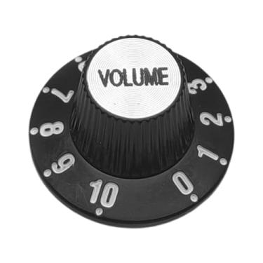 Imagem de Esquirla Botão de controle de guitarra elétrica, peça de instrumento musical, botão de chapéu alto, acessórios para baixo, Volume