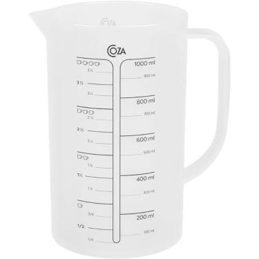 Imagem de 8 Jarras Medidoras Plástico 1L Coza Cozy Copo de Medidas Gra