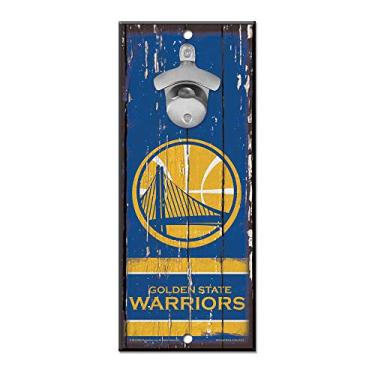 Imagem de WinCraft NBA Golden State Warriors - Abridor de garrafas de placa de madeira 12,7 x 28 cm
