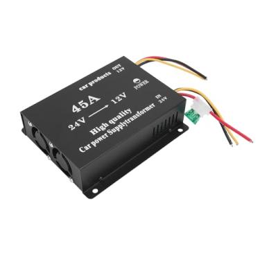 Imagem de Generic Redutor de Tensão do Adaptador de Energia do Som Caminhão, Prova de 600W de Longa Distância, Poderoso Conversor de Driver de Longa Distância Fãs Duplos para RVS SUVs Cars (45a)