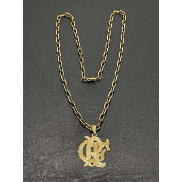 Imagem de Kit Cordão com Pingente Escudo do Flamengo - LdAliance