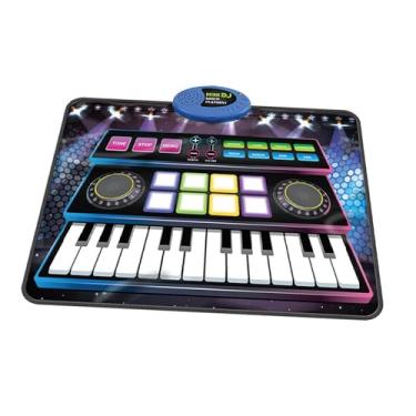 Imagem de YIJU DJ Conjunto para crianças DJ controlador interativo versátil piano tapete de bebê tapete musical para pré -escola 1 2 3 4 5 6+ anos presente de