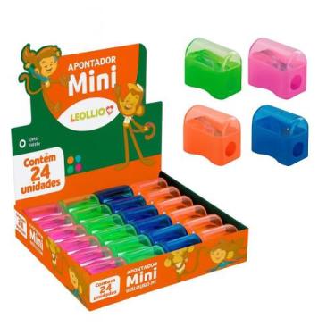 Imagem de Apontador Escolar Mini c/ Depósito Leo&Leo