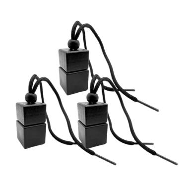 Imagem de Ｂｅｓｇａ 3x Garrafas de Aromatizador de Ar para Carro Penduradas, Enfeites Automotivos Recarregáveis Vazias de 8ml, Pingentes de Garrafas de Óleo Essencial
