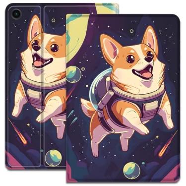 Imagem de Capa para Samsung Galaxy Tab A9+/A9 Plus 5G 11 polegadas 2023 2024 (SM-X210/X216/X218), suporte dobrável ajustável e despertar/hibernar automático, capa inteligente de proteção à prova de choque,