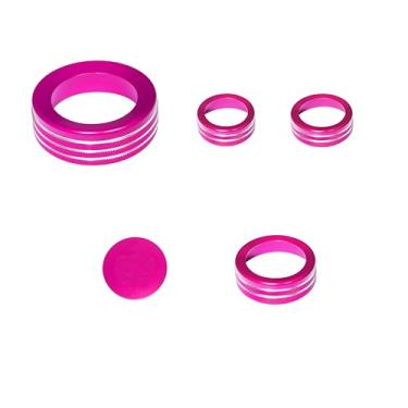 Imagem de KUJOOY Para Ford Bronco Sport 2025 (NÃO SERVE PARA Bronco) Ar Condicionado Tampa Botão Botão Acabamento Acessórios Interiores (Rosa, Bronco Sport 2025 Up)