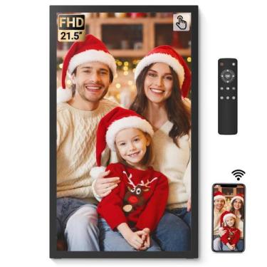 Imagem de Porta-retratos digital BSIMB 21,5" com tela sensível ao toque 64GB WiF