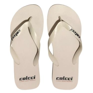 Imagem de Chinelo Masculino Colcci Classic Denim (Off White, BR, Adulto, Faixa Numérico, 41, 42)
