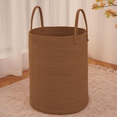 Imagem de Cesto de roupa suja JMVicyroam Woven 60L para armazenamento de corda d