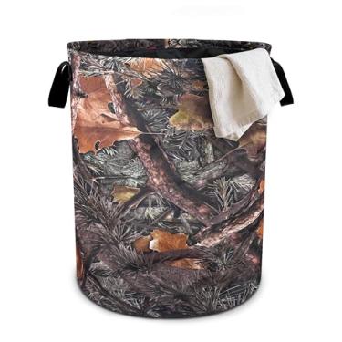 Imagem de Cesto de roupa suja camuflado de camuflagem dobrável em tecido Oxford, bolsa de lavanderia, organizador de balde de roupas para banheiro/armazenamento de lavanderia/quarto 40 x 40 cm
