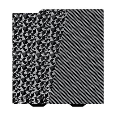 Imagem de Placa de construção PEO PET para Bambu Lab A1 Mini, placa de aço de mola flexível e lisa de diamante PEO + fibra de carbono PET 184x184mm, plataforma removível lisa de dupla face (sem base magnética)