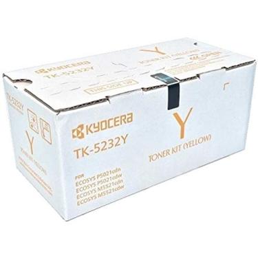 Imagem de Cartucho de toner amarelo Kyocera 1T02R9AUS0 modelo TK-5232Y para uso com ECOSYS P5021c...