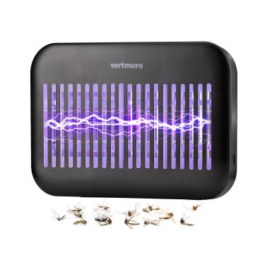 Imagem de vertmuro Bug Zapper Interior, Poderoso Zapper de Mosquito Interior com Bandeja Removível, Armadilha para Moscas Portátil para Casa, Cozinha, Quarto, Preto