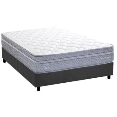 Imagem de Conjunto Box Casal: Colchão Molas Herval Maxspring C1780 + Base CRC Su
