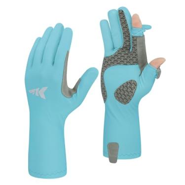Imagem de KastKing Sol Armis Pro UPF50+ Luvas de pesca – Secagem rápida, luvas de proteção UV de dedo completo, luvas de proteção solar masculinas e femininas para atividades ao ar livre, caça