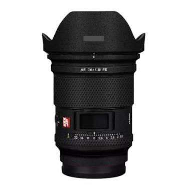 Imagem de AF 16 1.8 Anti-Scratch Camera Lens Sticker Coat Wrap Protective Film Skin Cover para Viltrox AF 16 mm F1.8 adequado para Sony Mount (preto fosco)