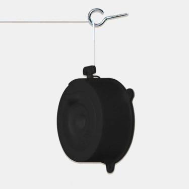 Imagem de Varal de Parede Corda 18 Metros Preto Interno Externo Stick Secalux