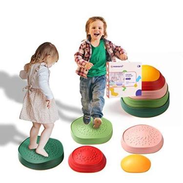Imagem de Balance Stepping Stones makarci para crianças, 5 peças de plástico ant