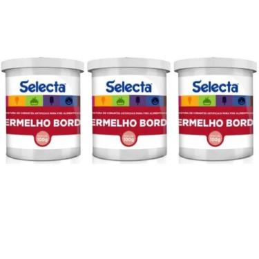 Imagem de Corante Em Pó Sorvetes E Confeitaria Kit 3 Alta Pigmentação Selecta, V