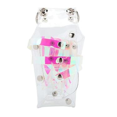 Imagem de Ymiko Bolsa de Armazenamento de Ferramentas de Barbeiro Barbeiro Corte de Estojo de Tesoura de Capa de Tesoura Bolsa de Cintura Azul Colorido Colorido (Transparente e colorido)