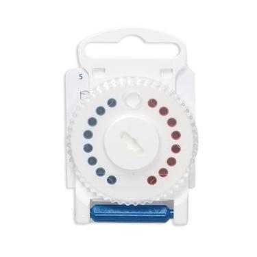 Imagem de 16 peças de protetores de cera de proteção HF3 para aparelho auditivo (vermelho/direito + bule/esquerdo) 3 mm com manual de instruções compatível com Siemens antiquados, Signia, Rexton, som