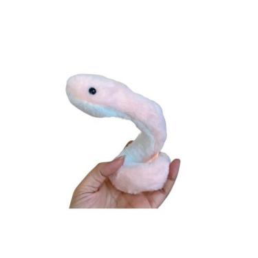 Imagem de Cobra de Pelúcia  Brinquedo Fofo Infantil, Boneco de Desenho Animado e