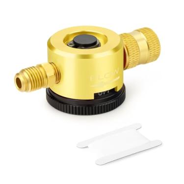 Imagem de GASHER Ferramenta de purga de nitrogênio, regulador de fluxo de nitrogênio de purga HVAC para ferramentas HVAC Purga de nitrogênio (amarelo)