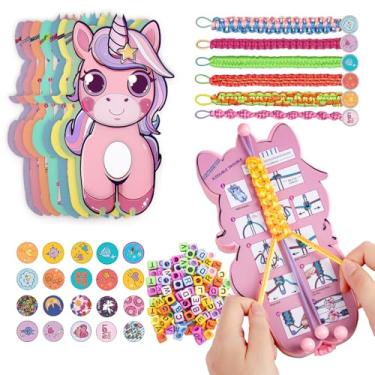 Imagem de Kit de fabricação de pulseiras da amizade para meninas, brinquedo de artesanato para adolescentes de 6, 7, 8, 9, 10, 11 e 12 anos, ideias de presente de aniversário para meninas, presentes de Natal